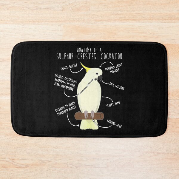 Item preview, Sulphur-Crested Cockatoo Parrot Anatomy designed and sold by Clara Hollins.