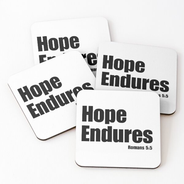 Item preview, Hope Endures Romans 5:5 - Christian Scripture Design designed and sold by MoriaStore.