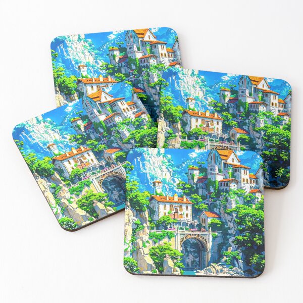 Item preview, Majestic Castle by the River – A Timeless View designed and sold by Artistic canvas store.