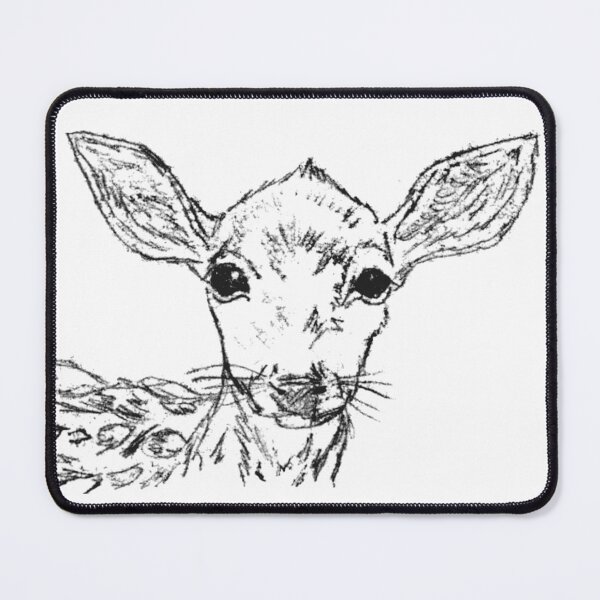 Item preview, Deer Linear Mono Print designed and sold by matte_hue88.
