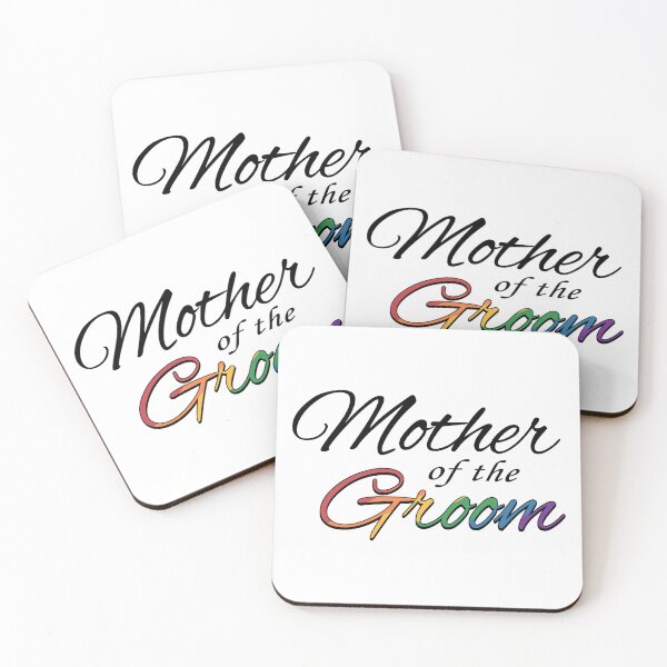 Item preview, Gay Pride Mother of the Groom Typography in Rainbow Colors designed and sold by LiveLoudGraphic.