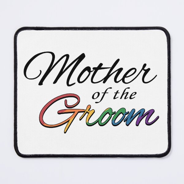Item preview, Gay Pride Mother of the Groom Typography in Rainbow Colors designed and sold by LiveLoudGraphic.