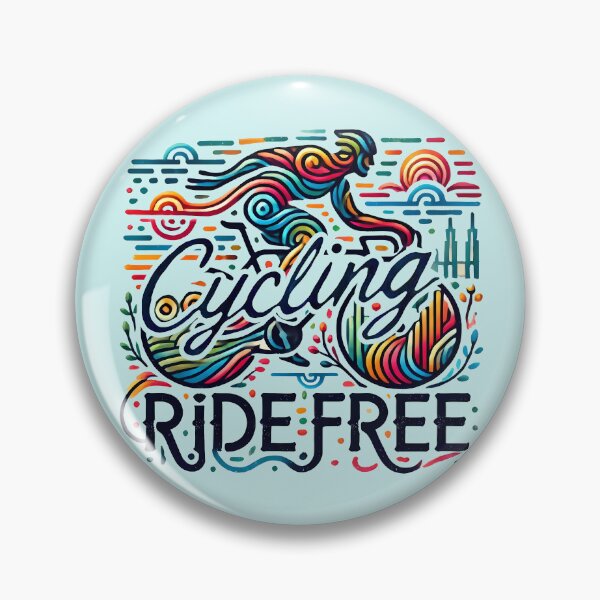 Item preview, Cycling Ride Free, typography designed and sold by maxmaj.