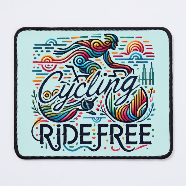 Item preview, Cycling Ride Free, typography designed and sold by maxmaj.