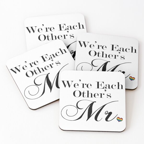 Item preview, We're Each Other's Mr. Gay Pride Typography with Rainbow Heart designed and sold by LiveLoudGraphic.