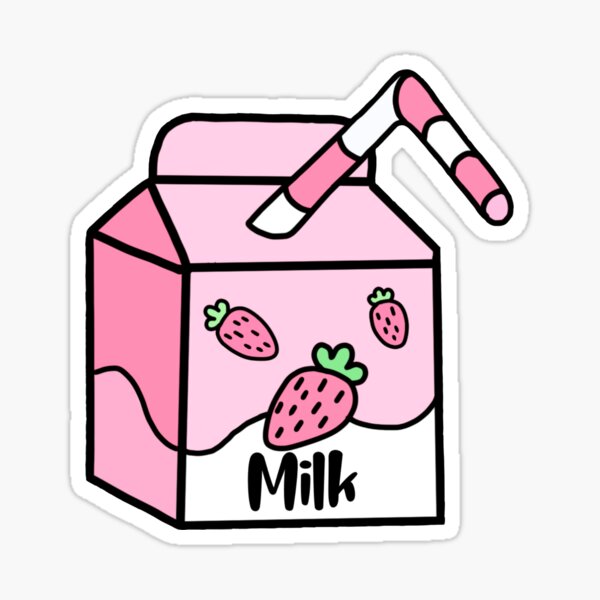 Vista previa del artículo con la obra «Leche de fresa», diseñado y vendido por ChloesTreats.