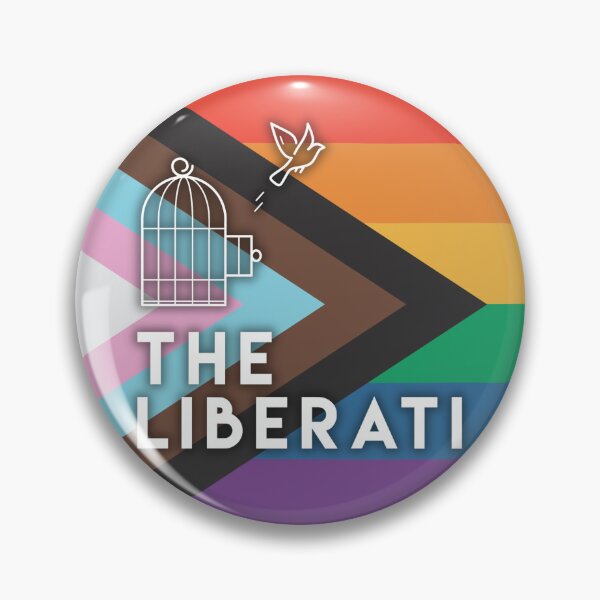 Item preview, The Liberati Logo Intersectional Pride Flag Circle designed and sold by The Liberati Store.