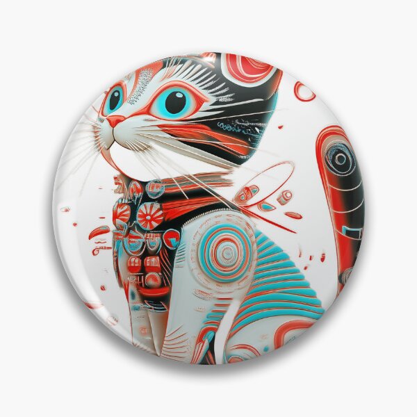 Item preview, Futuristic Cyber Kitten – Kids & Teens, Sci-Fi Cat, Playful Robotic Pet Illustration. designed and sold by MirraStore.