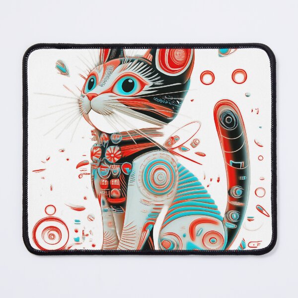 Item preview, Futuristic Cyber Kitten – Kids & Teens, Sci-Fi Cat, Playful Robotic Pet Illustration. designed and sold by MirraStore.