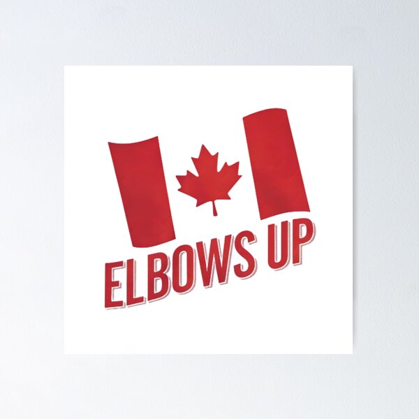Item preview, Copy of elbows up Canadian flag designed and sold by CuteCanvas⭐.