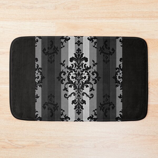 Item preview, Gray Striped Black Damask designed and sold by DesignsByPrnces.
