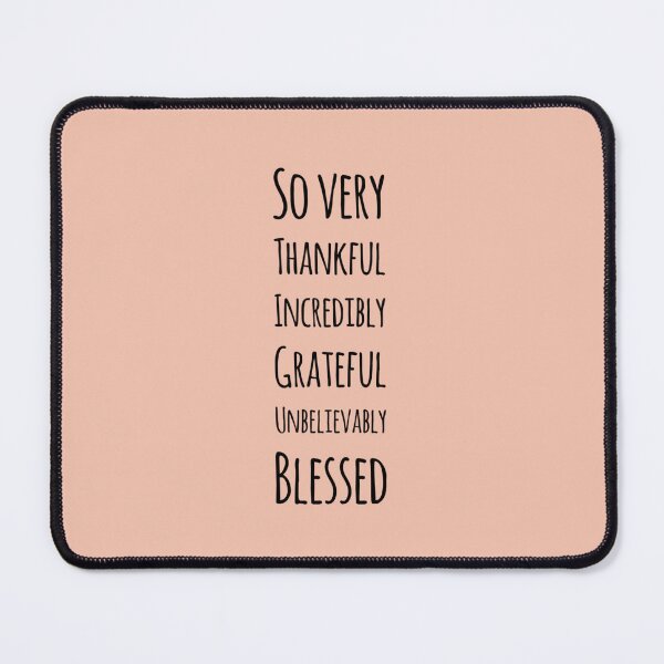 Item preview, Thankful, Grateful, Blessed – Affirmation - Inspirational Quote Typography designed and sold by MarJul.