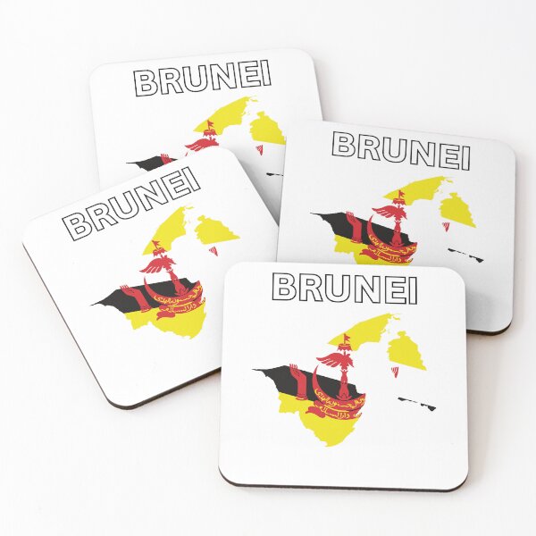 Item preview, Brunei flag map designed and sold by atomstartup.
