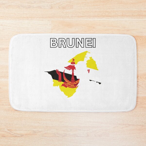 Item preview, Brunei flag map designed and sold by atomstartup.
