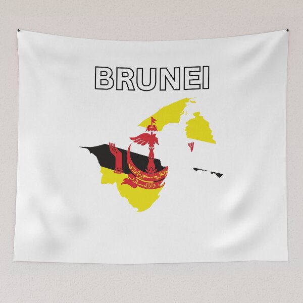 Item preview, Brunei flag map designed and sold by atomstartup.