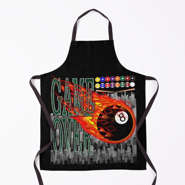 Item preview, Game Over - Flaming Eight Ball designed and sold by JVNS.