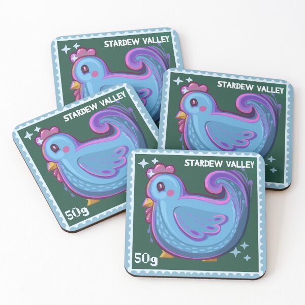 Item preview, Blue Hen / Chicken Chibi Stardew Valley Fanart Stamp designed and sold by Savi Singh.
