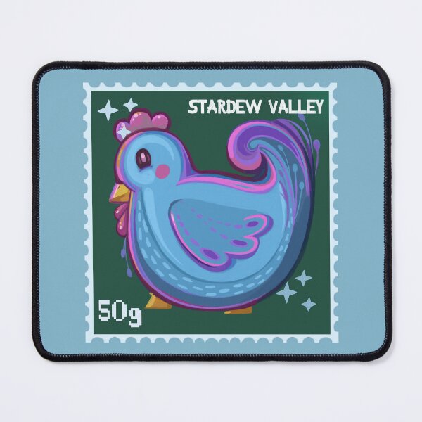 Item preview, Blue Hen / Chicken Chibi Stardew Valley Fanart Stamp designed and sold by Savi Singh.