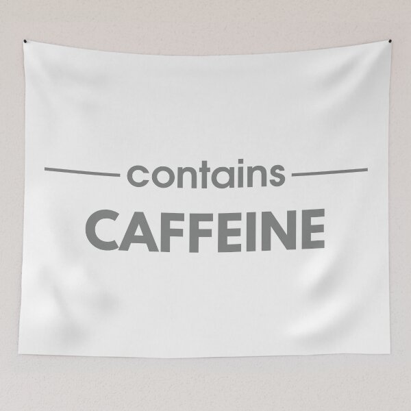 Item preview, Contains Caffeine - Fueled by Coffee (Gray Text) designed and sold by MoePark.