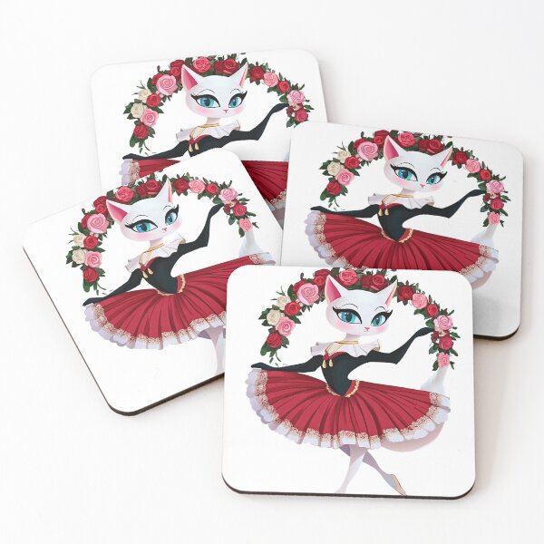 Item preview, Elegant Ballerina Cat in a Floral Wonderland. designed and sold by MirraStore.