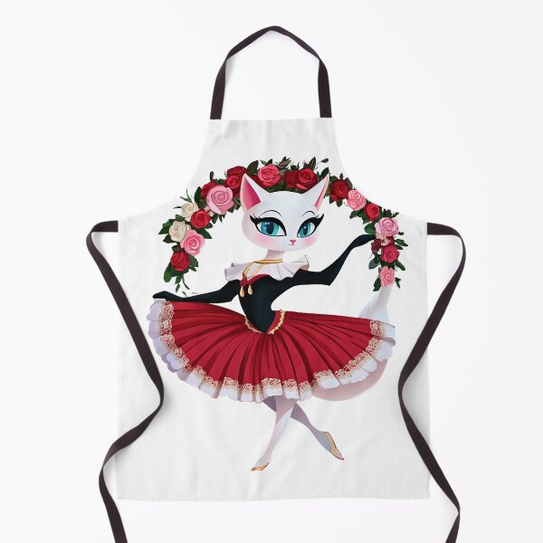 Artikelvorschau, Elegante Ballerina-Katze in einem Blumenwunderland. entworfen und verkauft von MirraStore.