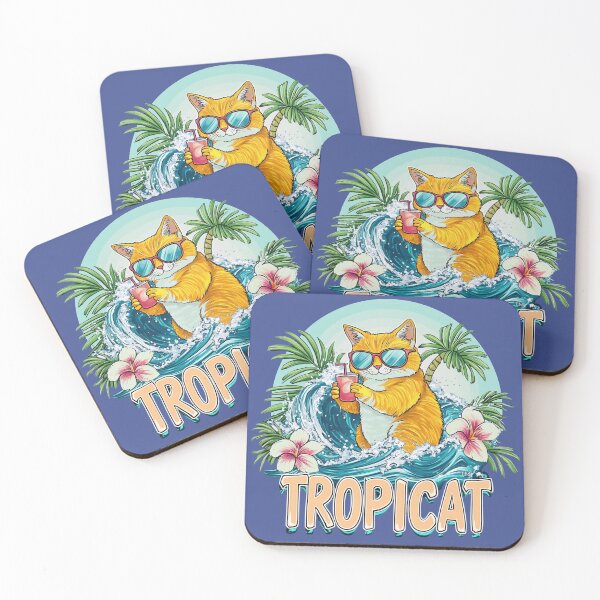 Item preview, TropiCat Tropical Logo 2 designed and sold by TropiCatArt.