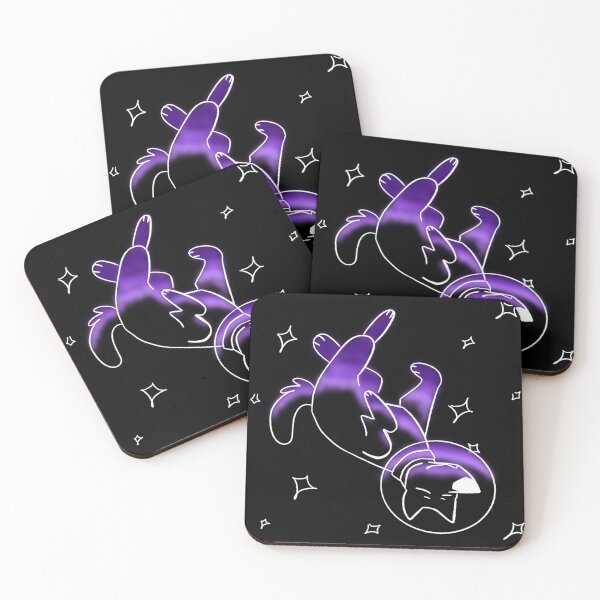 Item preview, Glowy Purple Light Bubble Space dog doodle  designed and sold by pinkpawsdraws.
