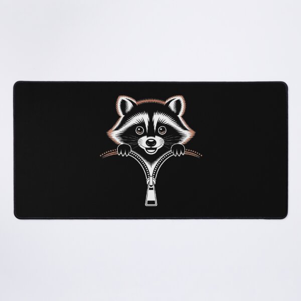 Item preview, Raccoon Peeking Through a Zipper - Cute Animal Illustration designed and sold by love3617.