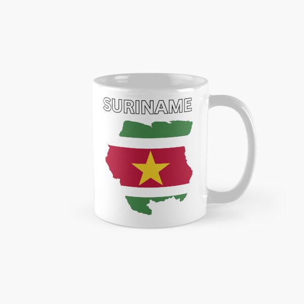 Item preview, Suriname flag map designed and sold by atomstartup.