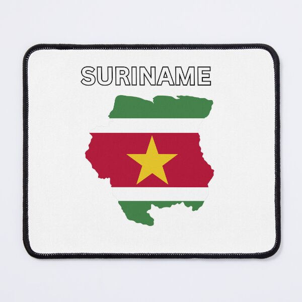 Item preview, Suriname flag map designed and sold by atomstartup.
