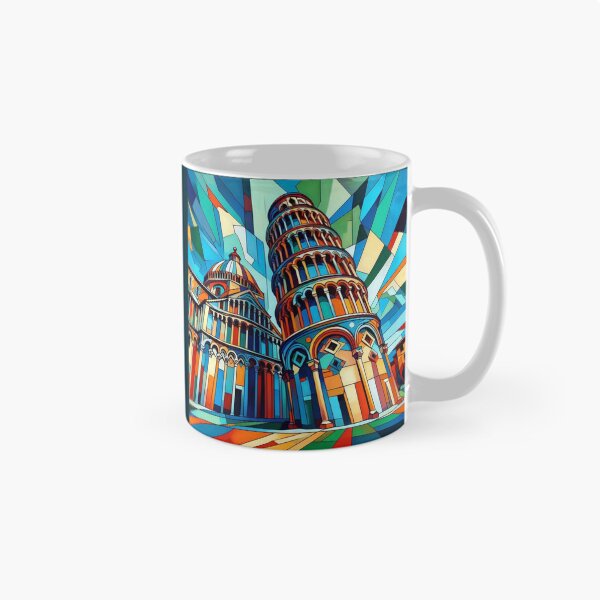 Item preview, Cathedral and Leaning Tower of Pisa, Cubist Style designed and sold by Gaborai.