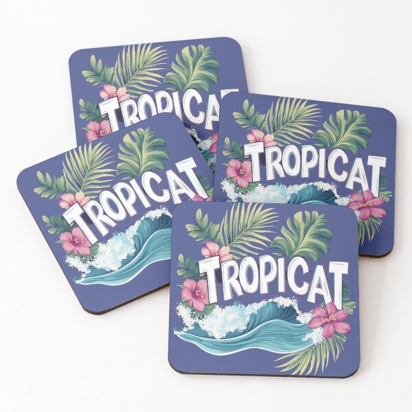 Item preview, TropiCat Tropical Logo 3 designed and sold by TropiCatArt.