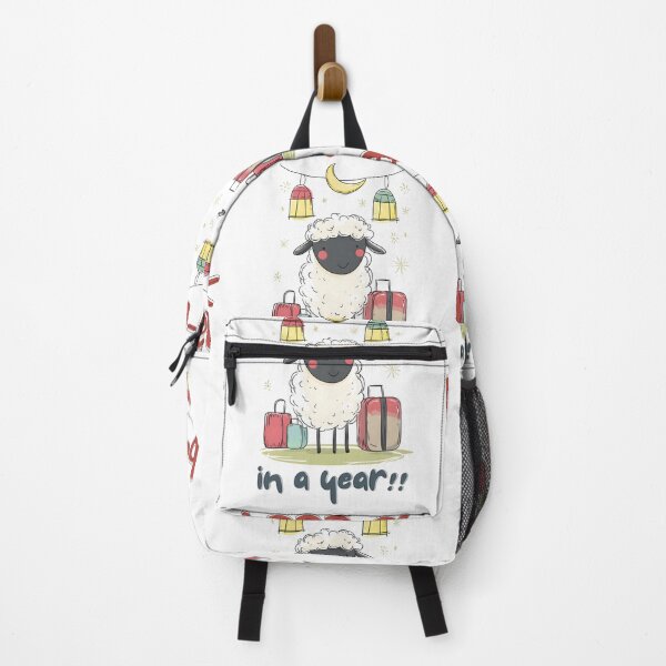 Item preview, Eid Sheep on Sabbatical | Baaa-ck in a Year! Crescent Moon, Lanterns & Luggage designed and sold by FUNqoosh.
