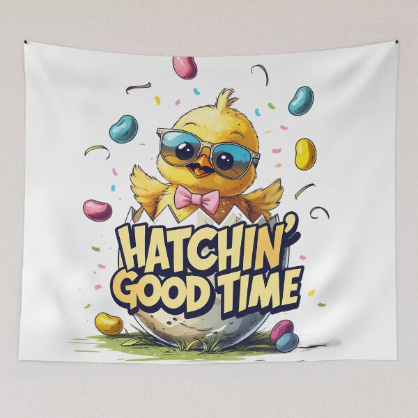 Item preview, Hatchin Good Time Baby Chick design designed and sold by 80ssinto90s.