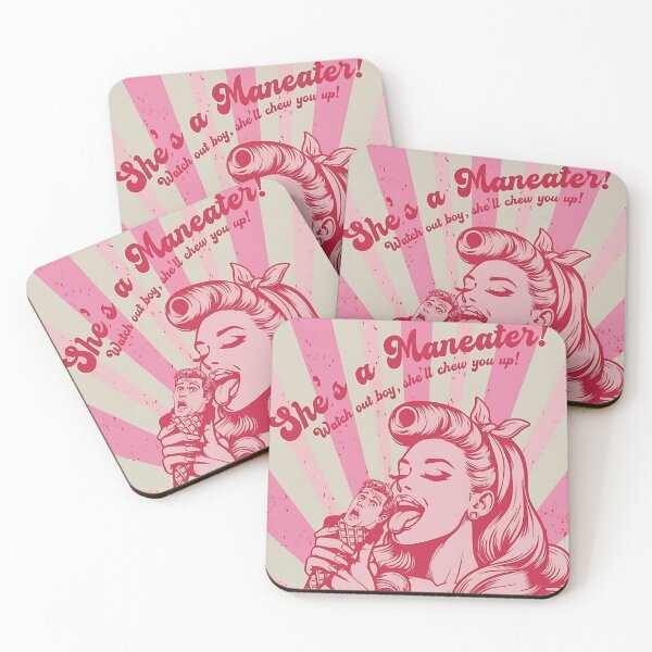 Item preview, She's a Maneater! Watch Out Boy She'll Chew You Up designed and sold by Vicky021.