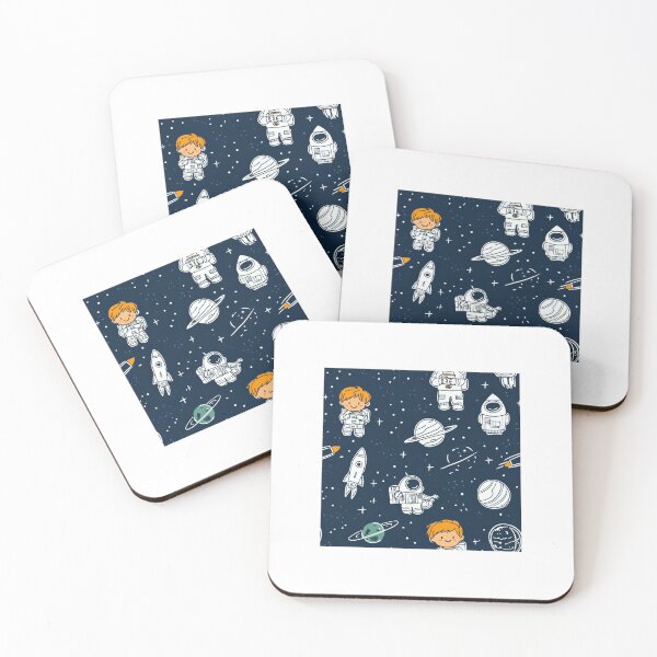 Item preview, Cute Space Explorers - Fun Astronaut & Rocket Pattern, Whimsical Outer Space Design, Playful Cosmic Adventure designed and sold by Kybruno's Creations.