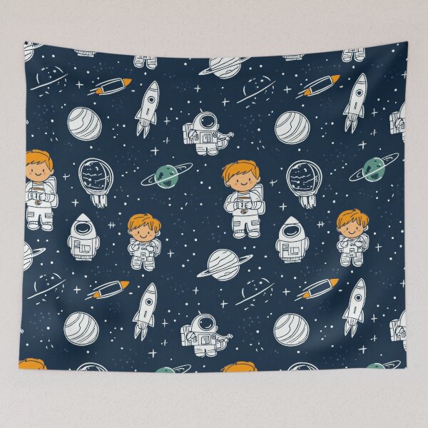 Item preview, Cute Space Explorers - Fun Astronaut & Rocket Pattern, Whimsical Outer Space Design, Playful Cosmic Adventure designed and sold by Kybruno's Creations.