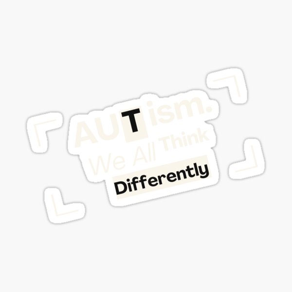 Item preview, Autism: We All Think Differently designed and sold by ArtDesignTp.