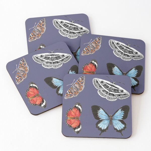 Item preview, Australian Butterflies and Moth Collection on Blue designed and sold by Nadya Neklioudova.