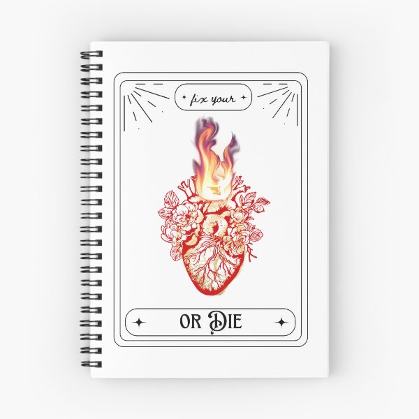 Item preview, Fix Your Heart or Die tarot designed and sold by A Dangerous Time.