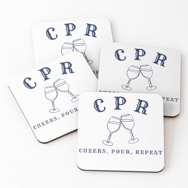 Item preview, CPR Cheers Pour Repeat Wine designed and sold by catthemedic.