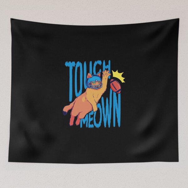 Item preview, Cat Playing Football Touch Meown designed and sold by GabrieSketcham.