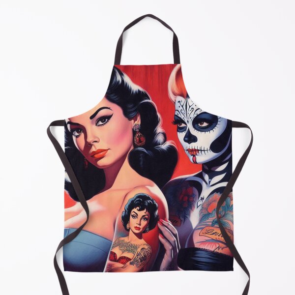 Item preview, Retro Tattoo Girls designed and sold by PulpVintage.
