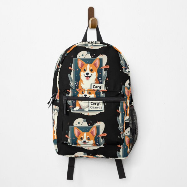 Item preview, Digital Art Curator Corgi – Corgi Canvas Contemporary Creativity designed and sold by zoughlal.