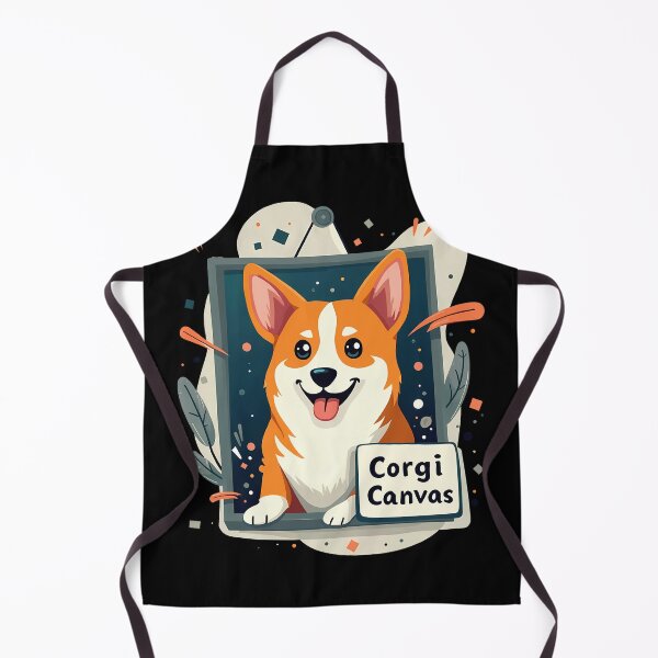 Item preview, Digital Art Curator Corgi – Corgi Canvas Contemporary Creativity designed and sold by zoughlal.