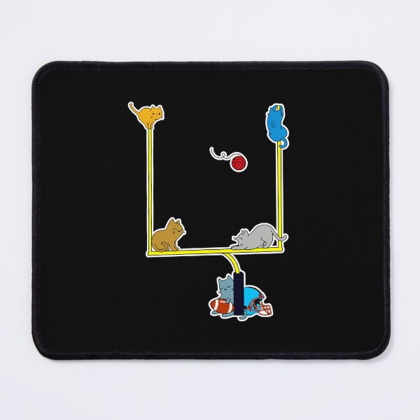 Item preview, Cats Playing American Football Goal Post designed and sold by GabrieSketcham.