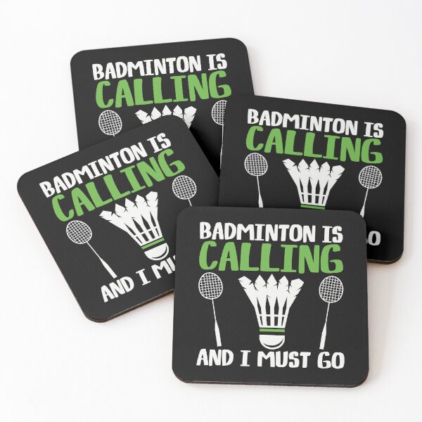 Item preview, Badminton Is Calling Player Court Rackets Paddles Balls designed and sold by allistermariam.