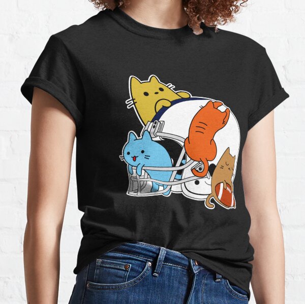 Item preview, Cats Playing American Football Helmet designed and sold by GabrieSketcham.