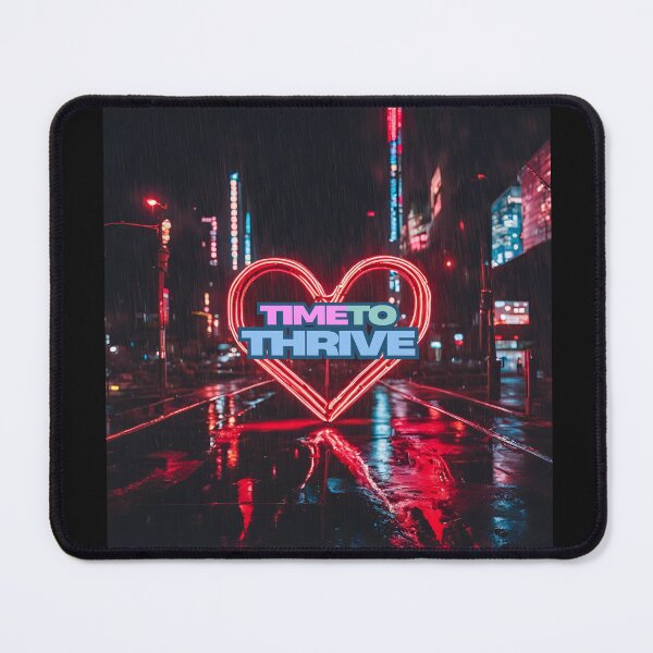 Item preview, TIME TO THRIVE NEON HEART designed and sold by FAMILY DYNASTY.