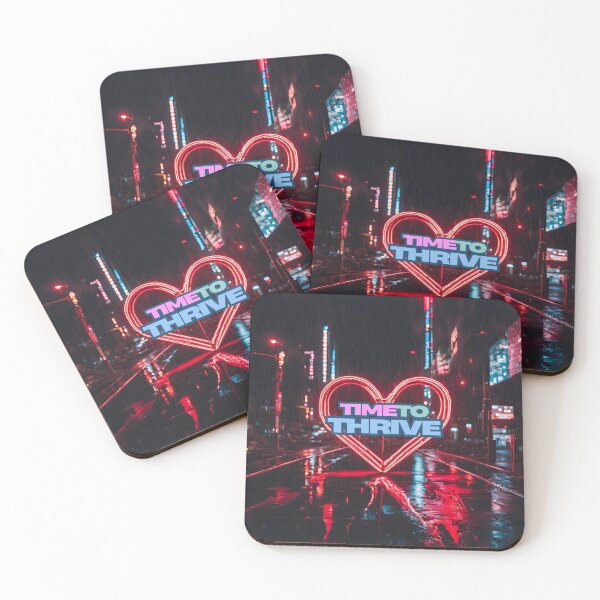 Item preview, TIME TO THRIVE NEON HEART designed and sold by FAMILY DYNASTY.
